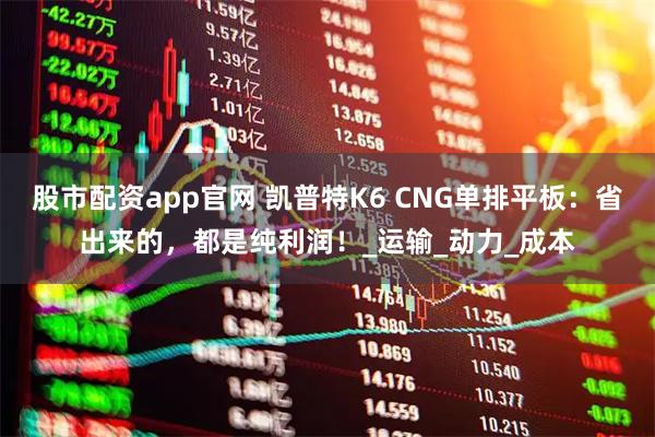 股市配资app官网 凯普特K6 CNG单排平板：省出来的，都是纯利润！_运输_动力_成本